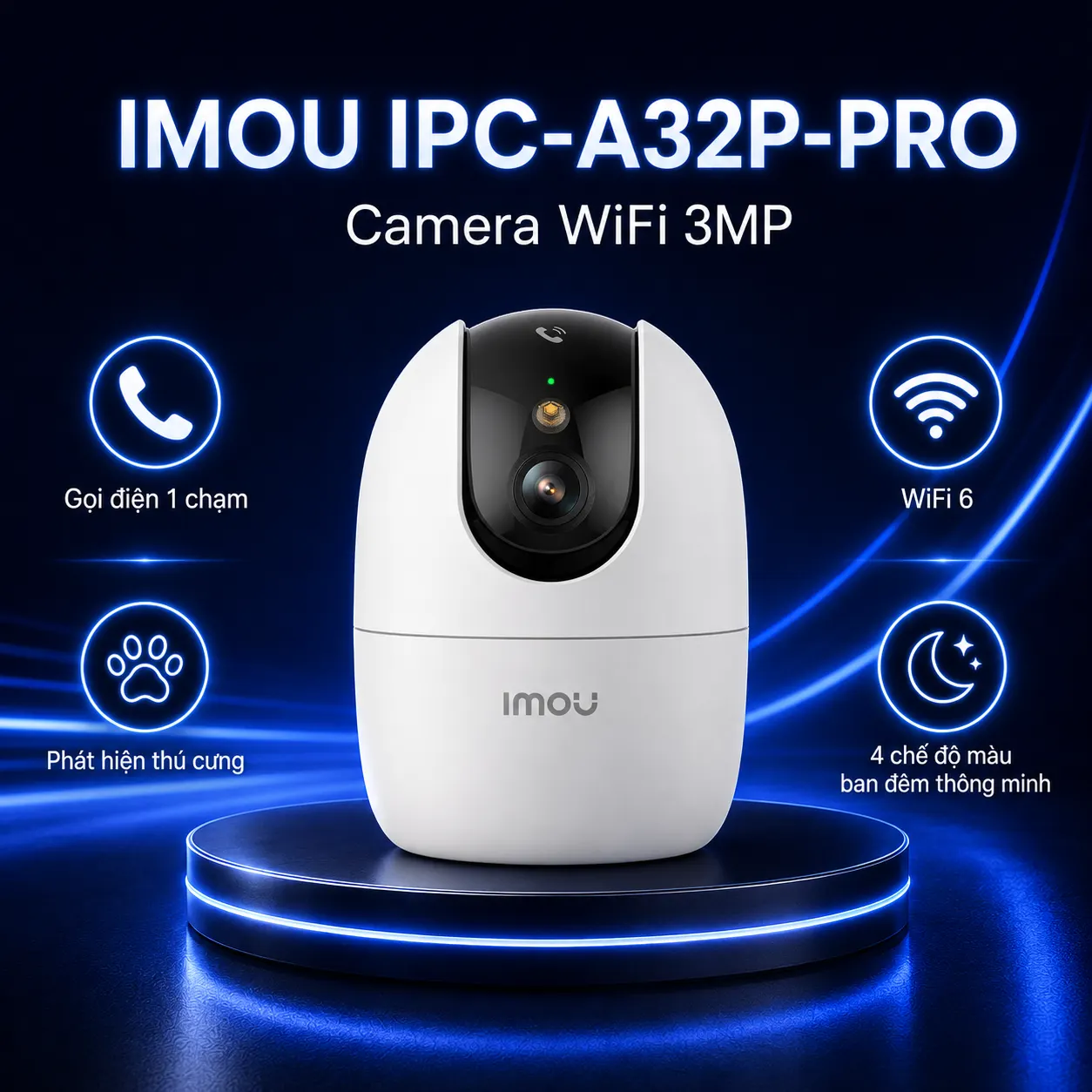 Camera Wifi quay quét 3MP IMOU IPC-A32P-PRO (Ranger 2 Pro)